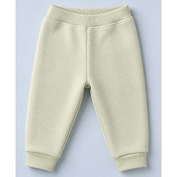 Babyhug Velour Knit Full Sleeves Winter Wear Suit Bear Print & Applique & Cap - Cream