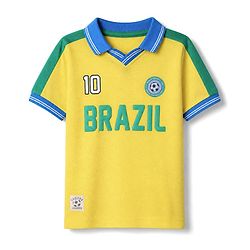 Babyhug 100% Cotton Single Jersey Knit Half Sleeves T-Shirt & Shorts Set With Text Print - Yellow & Blue