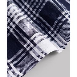 Babyhug Cotton Woven Frock and Legging with Full Sleeves and Checked Print in Blue for 3-6 Months