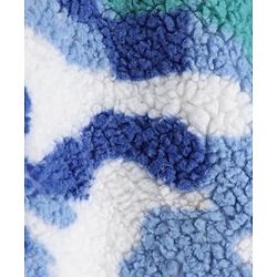 Babyhug Fur Woven Hoodies with Full Sleeves and Camouflage Print in Blue for 12-18 Months