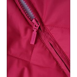 Babyhug Woven Winter Jacket with Full Sleeves - Pink