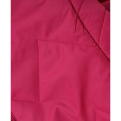 Babyhug Woven Winter Jacket with Full Sleeves - Pink