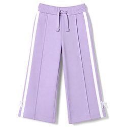 Babyhug 100% Cotton Looper Knit Full Length Lounge Pant With Tape Detailing - Lavender