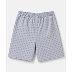 Babyhug Cotton Poplin Woven Above Knee Length Boxers With Floral Print Pack of 3 - Navy Blue, Light Blue & Grey
