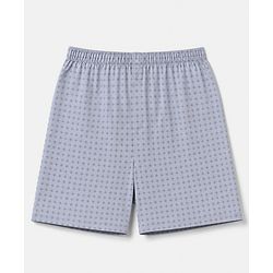 Babyhug Cotton Poplin Woven Above Knee Length Boxers With Floral Print Pack of 3 - Navy Blue, Light Blue & Grey