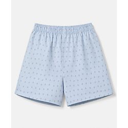 Babyhug Cotton Poplin Woven Above Knee Length Boxers With Floral Print Pack of 3 - Navy Blue, Light Blue & Grey