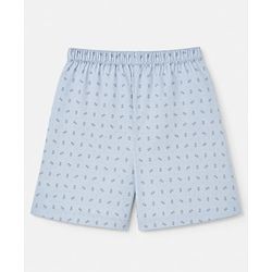 Babyhug Cotton Poplin Woven Above Knee Length Boxers With Floral Print Pack of 3 - Navy Blue, Light Blue & Grey