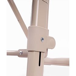 Babyhug Smart 3-in-1 High Chair with Baby Swing - Beige| Adjustable Height| Dual Feeding Tray| Reclining Backrest & Footrest| 5-Point Safety Harness| Foldable Feeding Chair