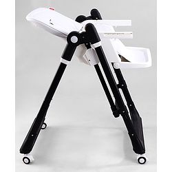 Babyhug Smart 3-in-1 High Chair with Swing for Baby, Adjustable Height, Dual Tray, Reclinable Backrest & Footrest Feeding Chair