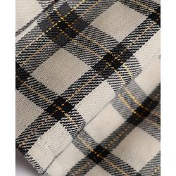 Babyhug Cotton Woven Full Sleeves Frock with Leggings and Checks Print - White