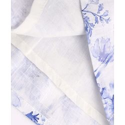 Babyhug Cotton Woven Half Frill Sleeves Floral Printed Frock - Blue