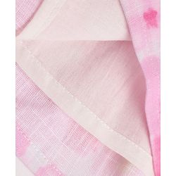 Babyhug Cotton Woven Cap Sleeves Floral Printed Smocked Frock - Pink
