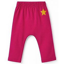 Babyhug Cotton Knit Full Length Diaper Leggings Pack of 3 in Yellow Red Navy Blue
