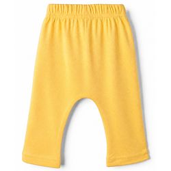 Babyhug Cotton Knit Diaper Leggings With Butterfly Print Pack of 3 in Blue Yellow