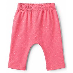 Babyhug Cotton Knit Diaper Leggings With Butterfly Print Pack of 3 in Blue Yellow