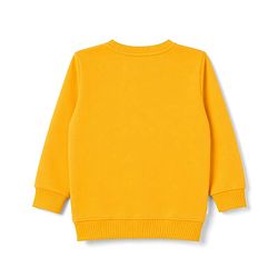 Babyhug 100% Cotton Single Jersey Knit Full Sleeves Striped T-Shirt & Lounge Pant Set with Dino Applique - Yellow