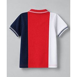 Babyhug 100% Cotton Single Jersey Knit Half sleeves T-shirt & Joggers Set With Text Embroidery - Red