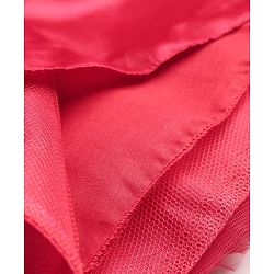 Babyhug Mesh Woven Sleeveless Sequinned Layered Party Dress With Bow Applique & Frills - Maroon