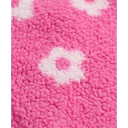 Babyhug Woven Full Sleeves Co-ord Hooded Sweater and Pant Winter Set with Floral Print - Pink