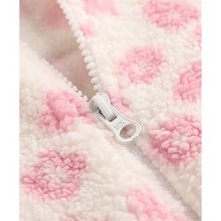 Babyhug Fur Winter Wear Suits Regular Pink/white 18-24m