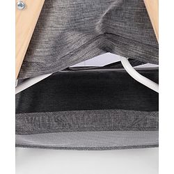 Babyhug Foldable Bassinet | Spacious & Comfortable Design| Breathable Mesh Sides for Ventellation | Sturdy & Stable Frame| Baby-Friendly Sleeping Space | Wheels with Lock - Grey