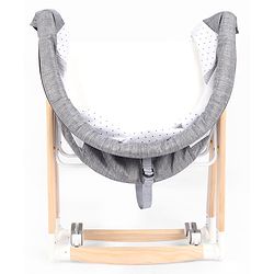 Babyhug Foldable Bassinet | Spacious & Comfortable Design| Breathable Mesh Sides for Ventellation | Sturdy & Stable Frame| Baby-Friendly Sleeping Space | Wheels with Lock - Grey