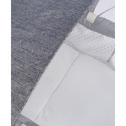 Babyhug Foldable Bassinet | Spacious & Comfortable Design| Breathable Mesh Sides for Ventellation | Sturdy & Stable Frame| Baby-Friendly Sleeping Space | Wheels with Lock - Grey