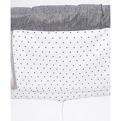 Babyhug Foldable Bassinet | Spacious & Comfortable Design| Breathable Mesh Sides for Ventellation | Sturdy & Stable Frame| Baby-Friendly Sleeping Space | Wheels with Lock - Grey