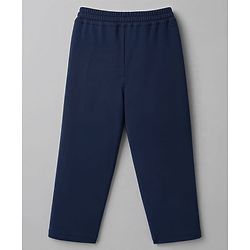Babyhug Knit Full Sleeves 3 Piece Party Suit - Navy Blue