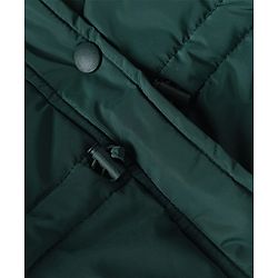 Babyhug Woven Full Sleeves Padded/Quilted Winter Jacket - Green