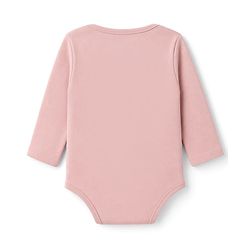 Babyhug 100% Cotton Interlock Knit Full Sleeves Solid Onesies Pack of 5 - Pink, Purple & Beige