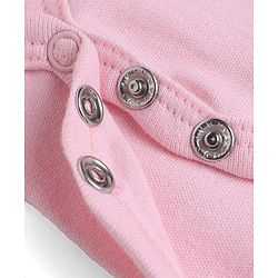 Babyhug 100% Cotton Interlock Knit Full Sleeves Solid Onesies Pack of 5 - Pink, Purple & Beige