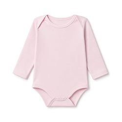 Babyhug 100% Cotton Interlock Knit Full Sleeves Solid Onesies Pack of 5 - Pink, Purple & Beige