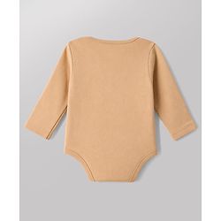 Babyhug 100% Cotton Knit Full Sleeves Solid Onesies Pack Of 5 - Light Green White & Orange