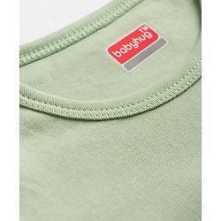 Babyhug 100% Cotton Knit Full Sleeves Solid Onesies Pack Of 5 - Light Green White & Orange
