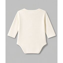 Babyhug 100% Cotton Interlock Knit Full Sleeves Onesies Pack of 3 - White, Green & Navy Blue