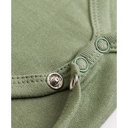 Babyhug 100% Cotton Interlock Knit Full Sleeves Onesies Pack of 3 - White, Green & Navy Blue