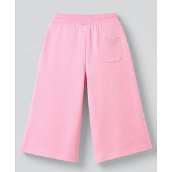 Babyhug Cotton Looper Knit Jogger Fit Lounge Pant with Cherries Embroidery in Pink