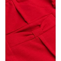Babyhug Cotton Looper Knit Lounge Pant - Red