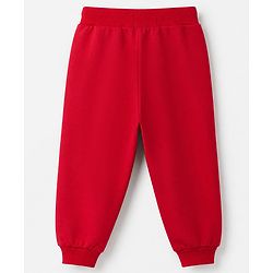 Babyhug Cotton Looper Knit Lounge Pant - Red