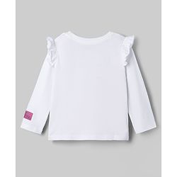 Babyhug Disney Single Jersey Knit T-Shirt with Full Sleeves and Simba Print - White