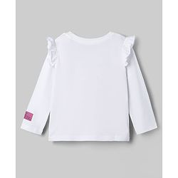 Babyhug Disney Single Jersey Knit T-Shirt with Full Sleeves and Simba Print - White