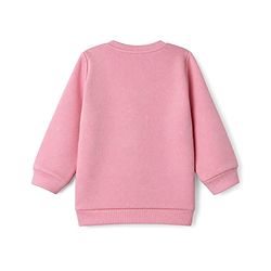 Babyhug Heavy Gauge Fleece Knit Full Sleeves Sweatshirt With Penguin Print - Baby Pink