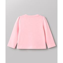 Babyhug 100% Cotton Knit Full Sleeves T-Shirts with Polka Dots, Floral & Animal Print - Purple White & Pink