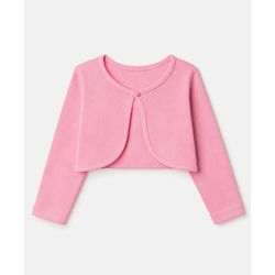 Babyhug Single Jersey Knit Full Sleeves Frock and Bloomer with Floral Print - Pink