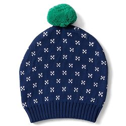 Babyhug 100% Cotton Knit Full Sleeves Deer Design Sweater Set with Cap - Navy Blue