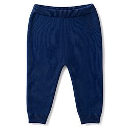 Babyhug 100% Cotton Knit Full Sleeves Deer Design Sweater Set with Cap - Navy Blue