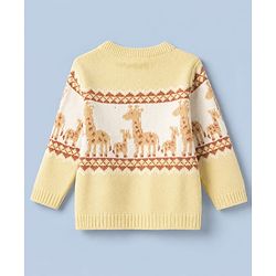 Babyhug Natural Knit SWEATER SET Regular YELLOW 0-3m