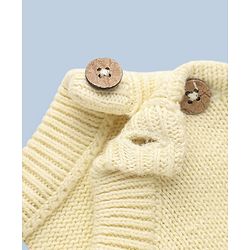 Babyhug Natural Knit SWEATER SET Regular YELLOW 0-3m