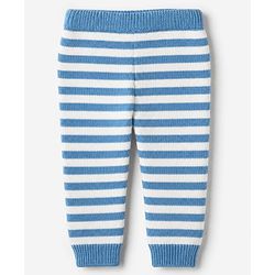 Babyhug Cotton Knit Full Sleeves Sweater Set with Cap & Hedgehog Design in Blue